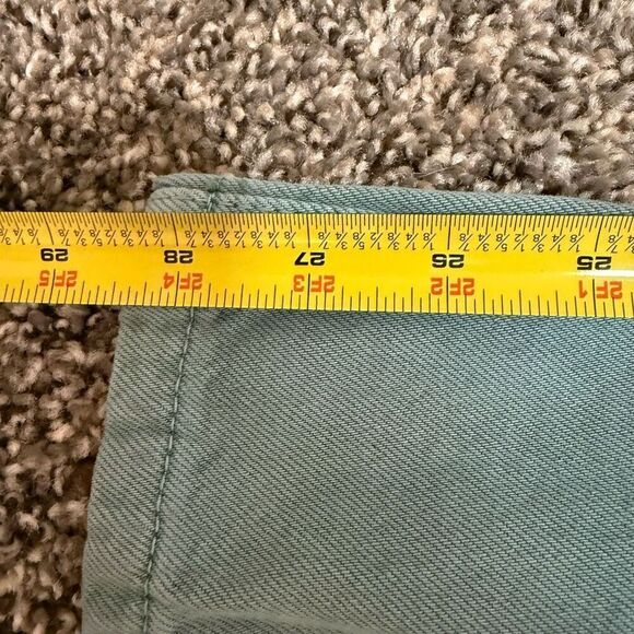 Zara Marine High Rise Straight Denim Green Seafoam Jeans 0 Mom 90s - Picture 8 of 8